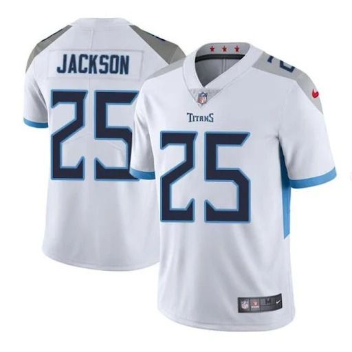 Men Tennessee Titans #25 Adoree Jackson Nike White Vapor Limited NFL Jersey